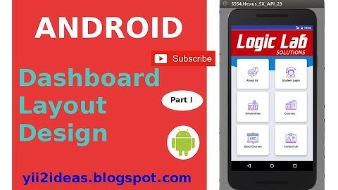 Android dashboard layout design   1