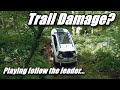 Trail damage while playing follow the leader! 2019 Jeep Cherokee Trailhawk 4x4 Offroad