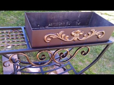 МАНГАЛ из профильной трубы. СДЕЛАЙ САМ и не покупай! Холодная ковка ...
