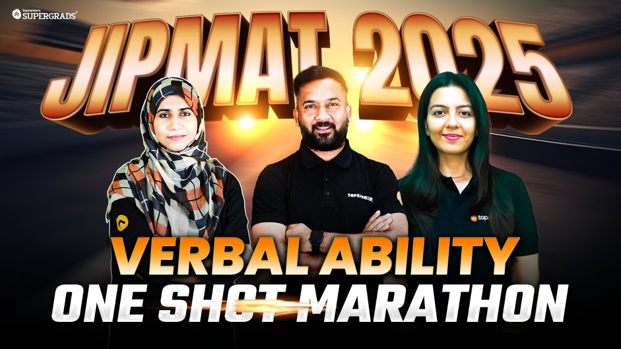 Complete Verbal Ability in One Shot - JIPMAT 2025 Marathon Class ️ ...