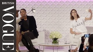 Alexa Chung and Olivier Rousteing at the Vogue Festival 2015 | British Vogue