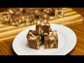 فادج الشوكولاته بالبسكويت ب4 مكونات سهله     4  