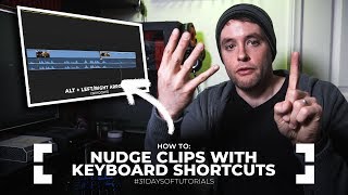 How to NUDGE CLIPS in PREMIERE PRO using KEYBOARD SHORTCUTS