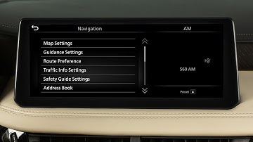 2022 INFINITI QX60 - Navigation Settings (if so equipped)