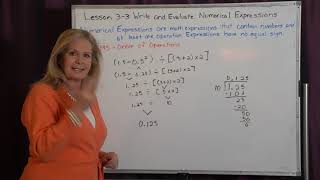 Math 6 Lesson 3 3 Write and Evaluate Numerical ExpressionsMP4