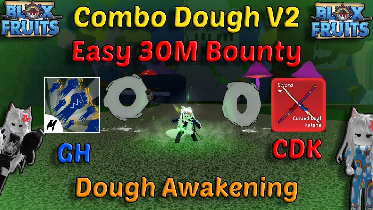Highlights 30M Rumble V2 + God Human + CDK (Blox Fruits Bounty Hunting) No  Counter Build 