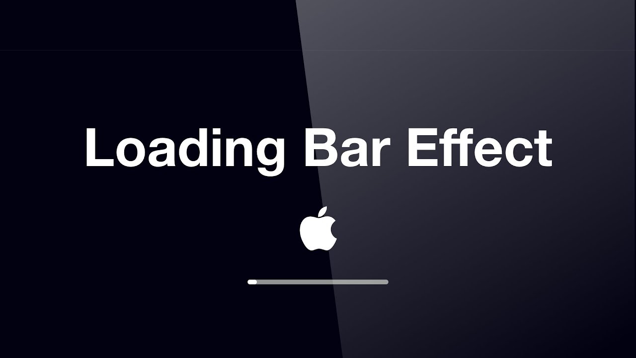 077 Keynote Loading Bar Animation Macbook MacOS Start Loading Animation  Effect #StayHome #WithMe - YouTube