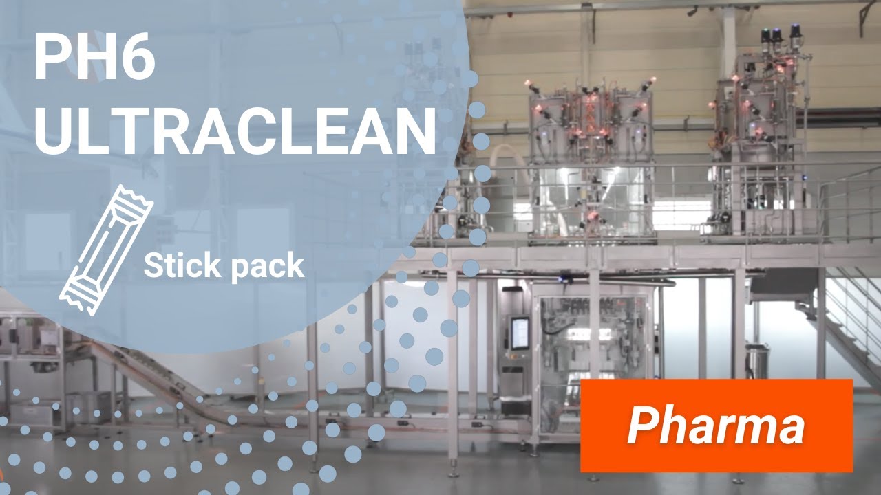 STICK PACK PACKAGING machine | PH6 ultraclean VDMA class III | INVpack
