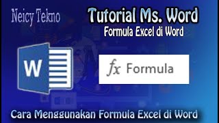 Cara Menggunakan Rumus Excel di Word Cara Menggunakan Rumus Excel di Word