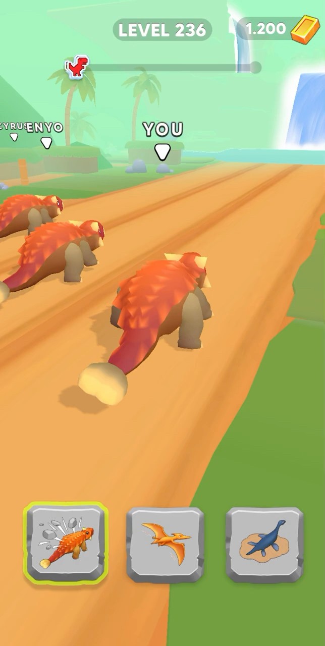 🎮 Dino Ninja Race Stage #236 🦖👑 #shorts #mobilegame #trex - YouTube
