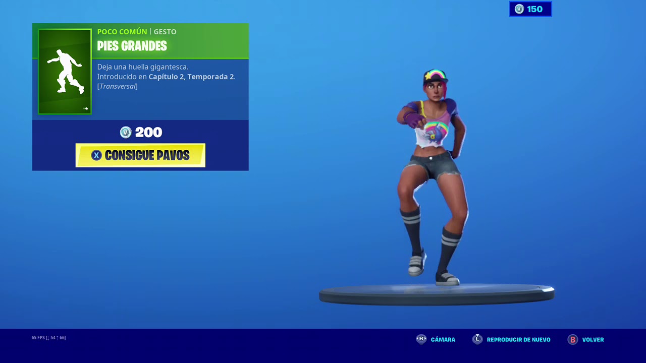 Nuevo gesto pies grandes (fortnite battle royal) RexWarYT YouTube