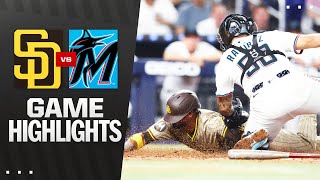 Padres Vs. Marlins Game Highlights 72225 Mlb Highlights