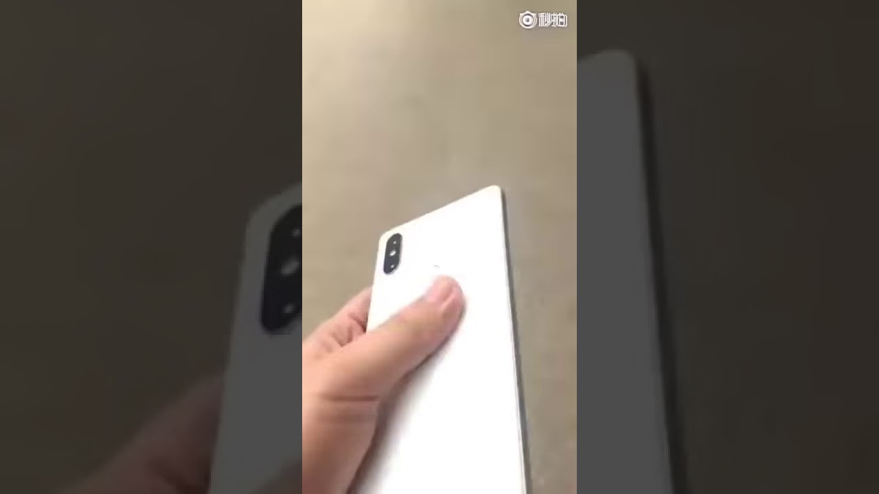 xiaomi mi mix 2s hand on video leaked AND FRONT CAMERA POSITION