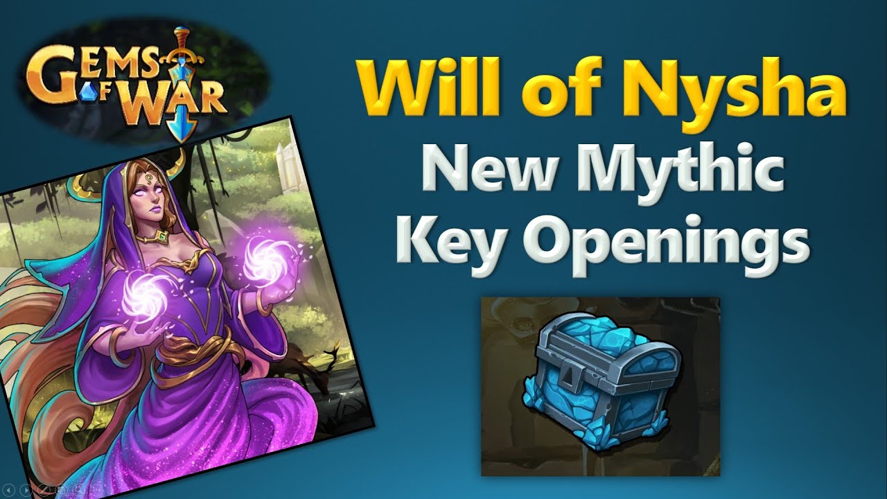 New Mythic Troop - Will of Nysha - Key Openings | Gems of War