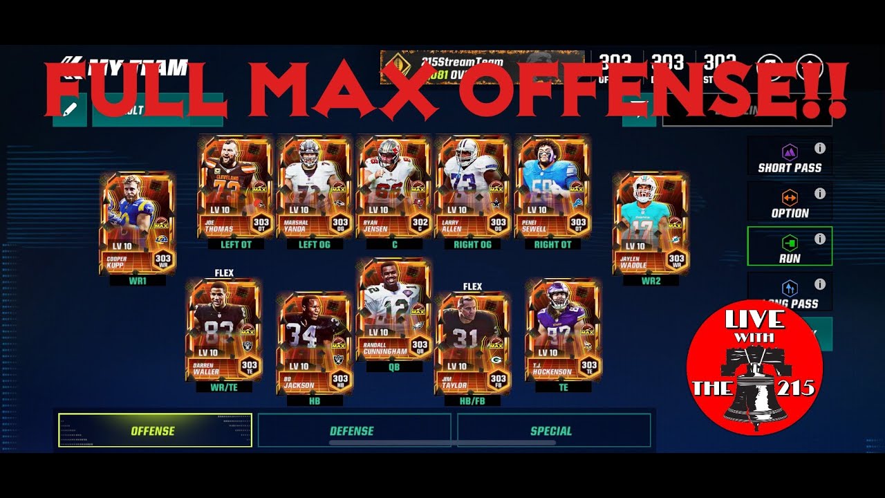 Madden Max - Full Max Offense Gameplay - Madden Mobile 23