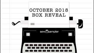 Fat Quarter Shop's "Sew Sampler" Monthly Subscription Quilting Box - October 2018