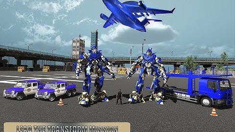 Police Plane Transport Game – Transform Robot Car (By Mizo Studio Inc) Android Gameplay HD