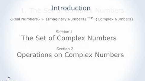 What Are Complex Numbers? (part 1 of 3)