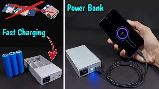 How To Make Power Bank Without Power Bank Module With Fast Mobile Charging Support