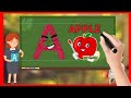 @Kids Basic Tv How to Teach Kids to Read - A to Z Alphabet | A is For Apple