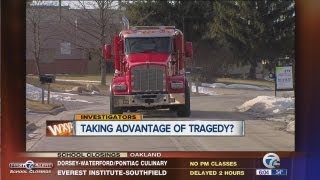 Towing company taking advantage of tragedy?