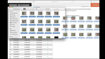 Dronee GEOTAGGER: inbrowser image geotaggers for mapping drones
