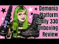 Goth Boots Unboxing *Demonia Boots Emily 330 First Impressions* // Emily Boo