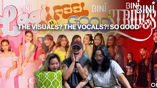 Reacting to BINI's 'Lagi', 'I Feel Good' & 'Strings' MV