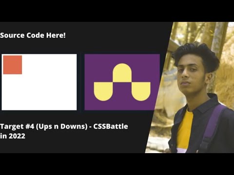 Target #4 Ups n Downs CSSBattle in 2022 + full sourece code | jishaansinghal