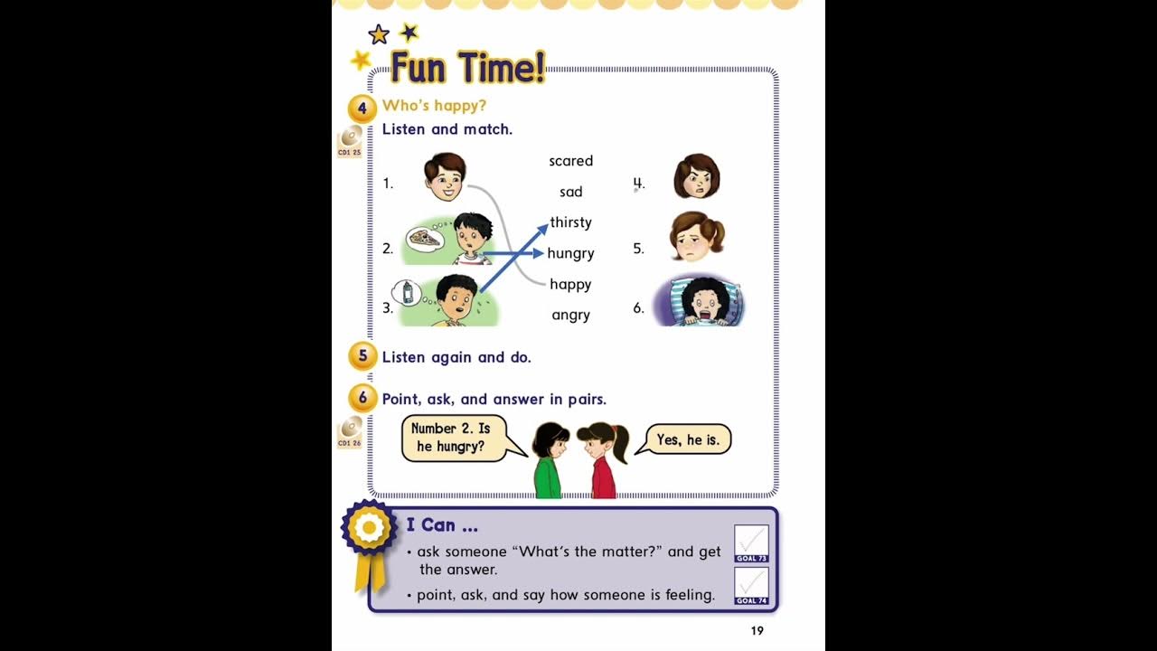 We can 1 unit 3 feelings and things talk time 