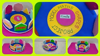 #Mathematics working Model#How to make Mathematics Shapes Model#Maths Project #T.L.M.#viral #maths 👍