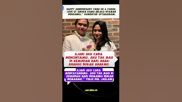 Anniversary ke-4 Tahun, Dul Jaelani Buatkan Puisi Penuh Kode untuk Tissa #duljaelani #tissabiani