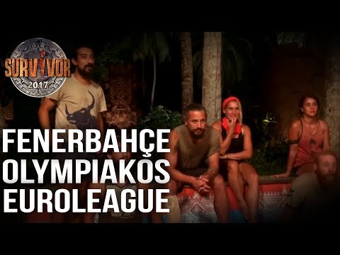 Yarışmacılar Tarihi Maçı Böyle İzledi! Fenerbahçe - Olympiakos |  Survivor 2017