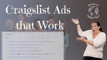Create a Craigslist Tutoring ad that Works: Expert Interview with Rom JB