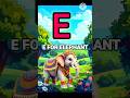 E for Elephant 🐘, F for Fish 🐠| ABC Phonics | Letter E,F Song | #shorts