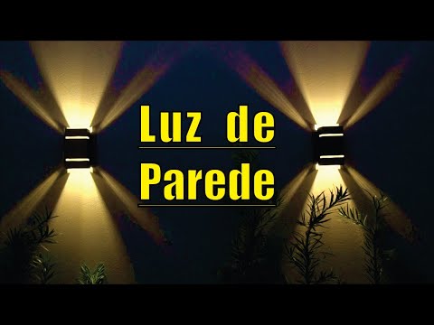 Vídeo: Luzes De Parede Externas (87 Fotos): Arandelas Externas LED E à Prova D'água Para A Rua, Embutidas Na Parede