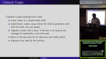 400 Data Obfuscation How to hide data and payloads to make them not exist in a mathematically optima