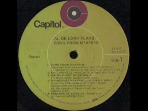 Al De Lory — AL DE LORY - THE LETTER - LP PLAYS SONG FROM M A S H - CAPITOL ST 477