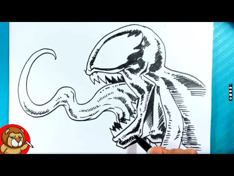 How to Draw VENOM - Draw Along