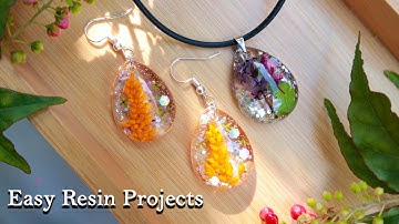 Easy Design Resin Art for Beginners | Epoxy Resin Jewelry Making at Home | Watch me Resin