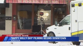 Henderson goes Hollywood: Filming for 'Happy Holly Day' underway