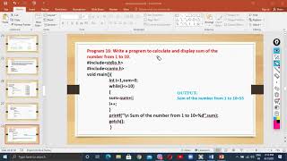 Lecture 20 while loop Program Example
