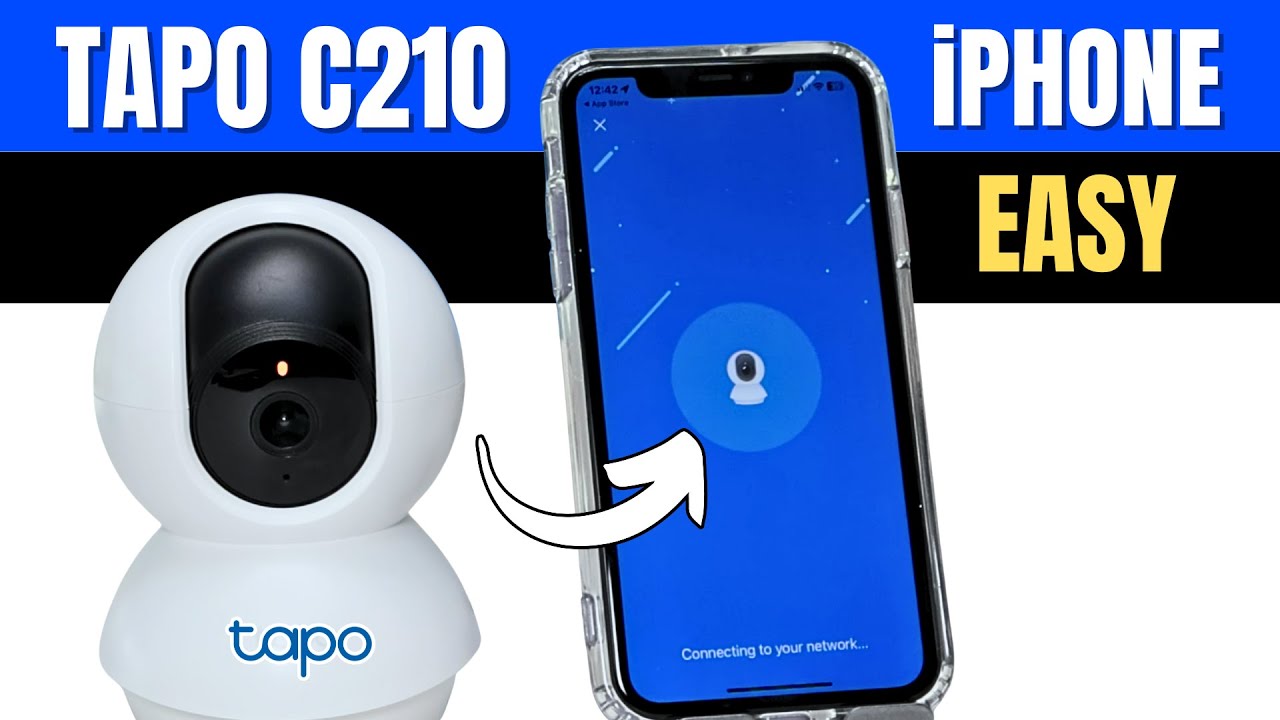 Инструкция по настройке камеры видеонаблюдения Tapo C210 для iPhone.
