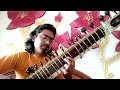 Raga gaud sarang  sitar  aalap  bandish  madhyalaya teen taal  feel music feel india  session