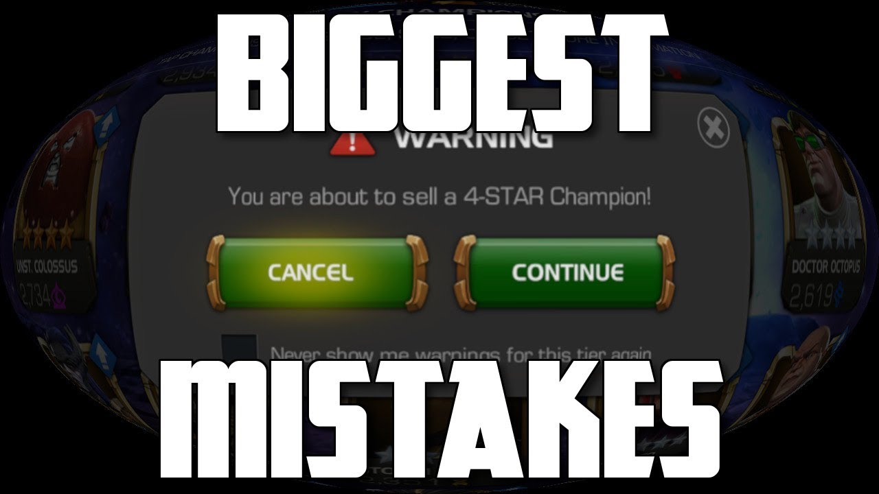 Biggest Noob Mistakes | Marvel Contest of Champions