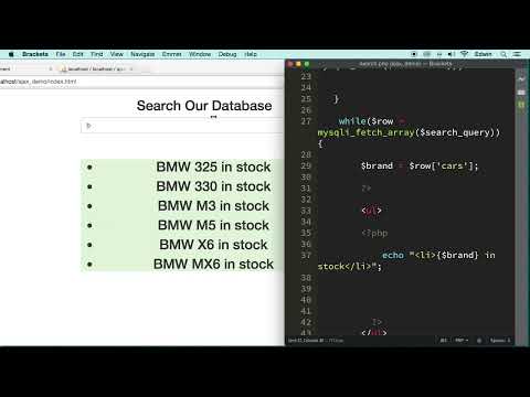 JavaScript AJAX & PHP 013 - Running our Application