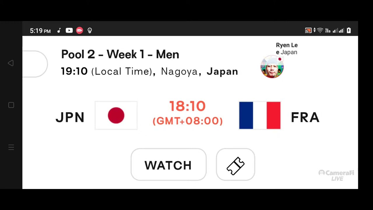 VNL 2023 Live Today Japan vs France Volleyball Nations League Mens Live Scoreboard