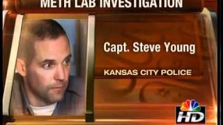 Man burned while cooking meth