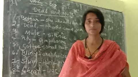 Cl 2 English ch-3 Deaf and mute