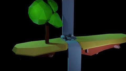 Blender Martial Artist and Floating Island (10 minute build by Imphenzia)